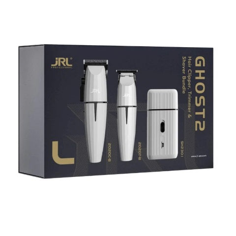 JRL Ghost Trio White Clipper, Trimmer And Foiler Set