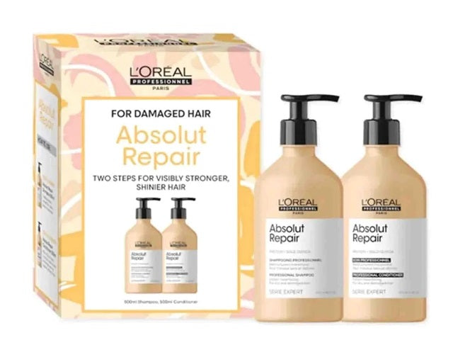 Loreal Absolut Repair Pack Includes Shampoo & Conditioner 500ML
