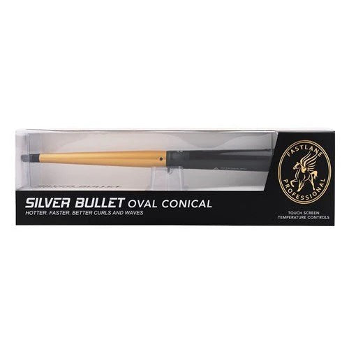 Silver Bullet Fastlane Conical Gold Oval Curling Wand