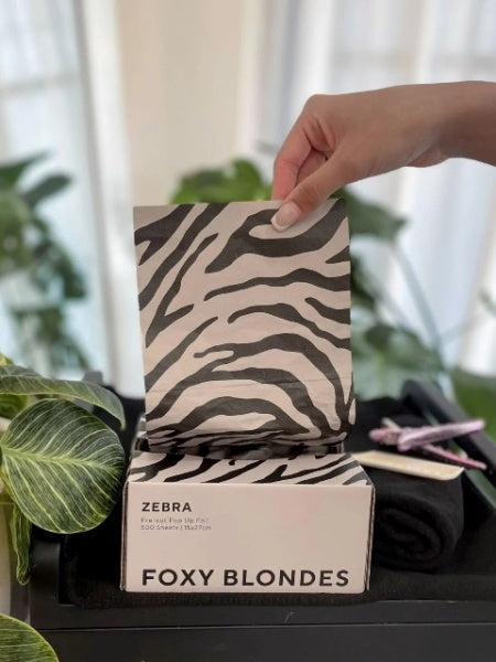 Foxy Blondes Zebra Pop Up 500 Sheets 15CM x 27CM