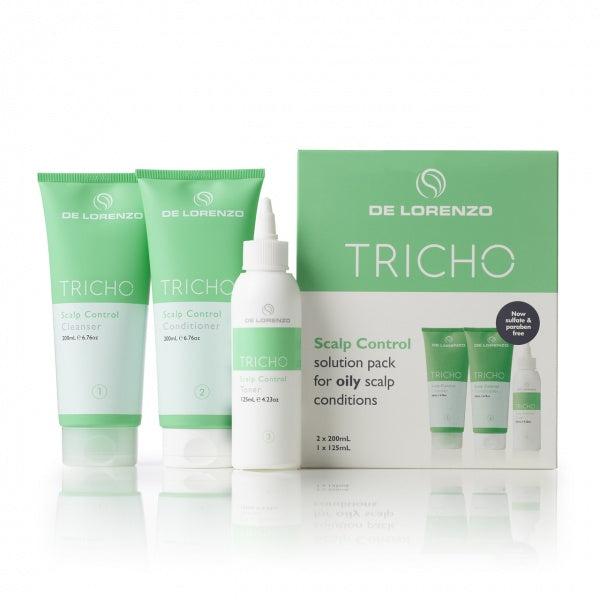 De Lorenzo Tricho Scalp Control Green Pack For Oily Scalp
