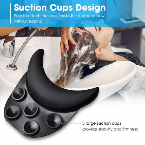FTW Neck Cushion Black Silicon With Suction Pad Large