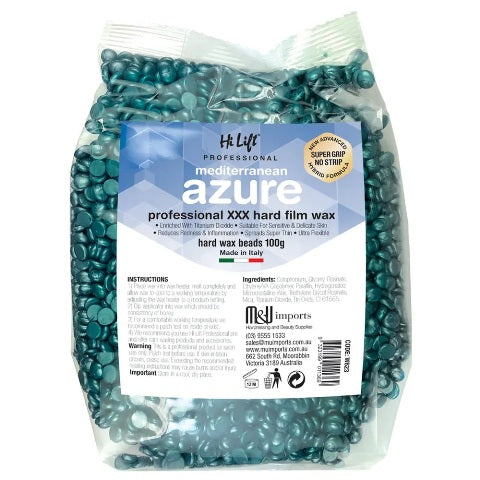 Hi Lift Wax Hard Mediterranean Azure Beads 100GM Hi Lift