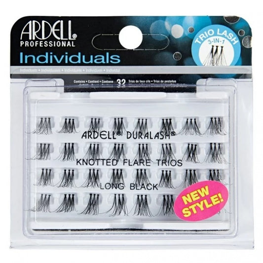 Ardell Individuals Knotted Flare Trios Long Black Lashes Ardell