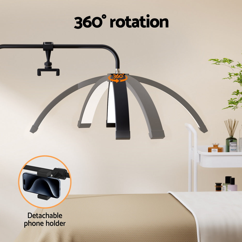 Embellir LED Beauty Light Half Moon Lamp Makeup Tattoo Eyelash Extensions Salon Finishing Touch Body Hair And Beauty Supplies