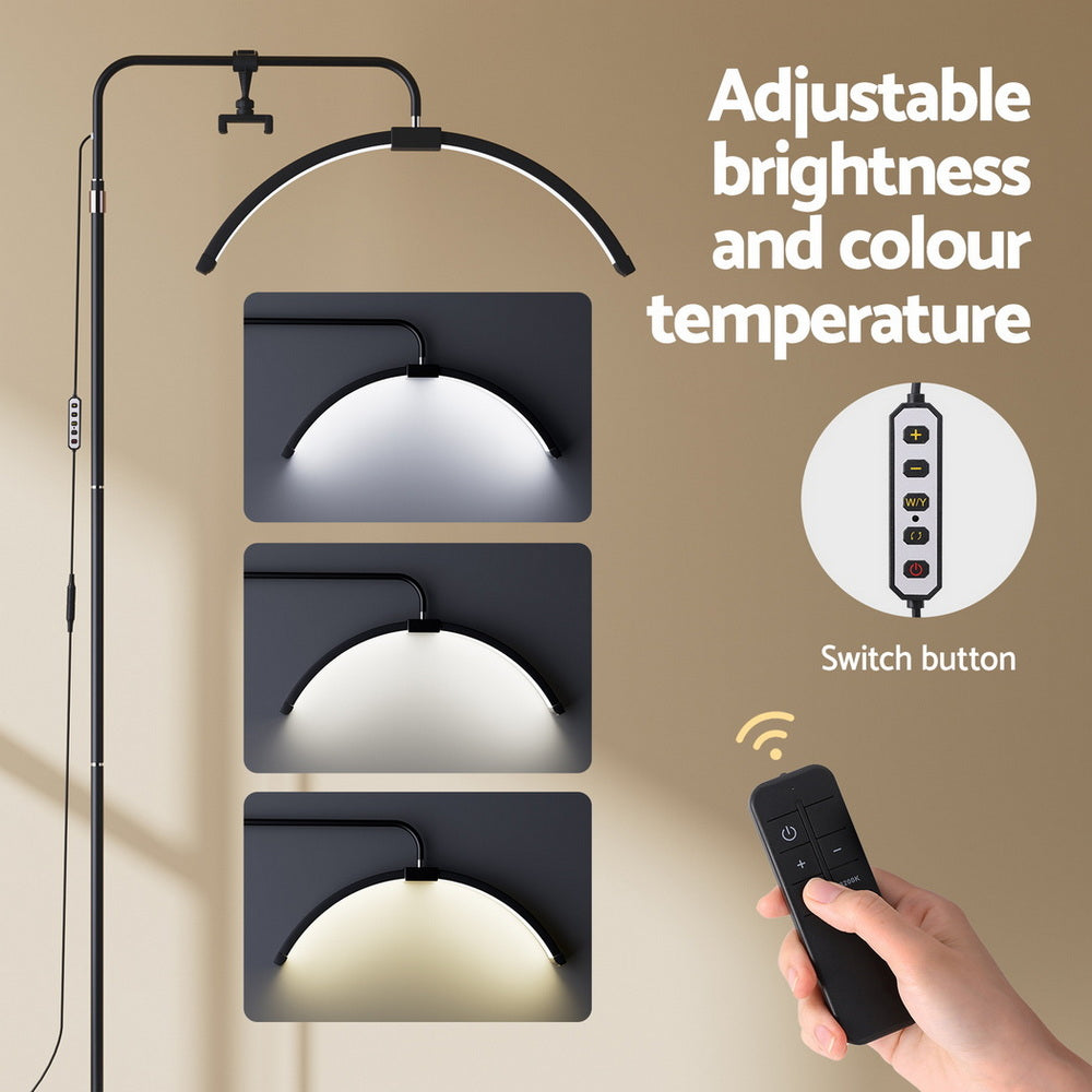 Embellir LED Beauty Light Half Moon Lamp Makeup Tattoo Eyelash Extensions Salon Finishing Touch Body Hair And Beauty Supplies