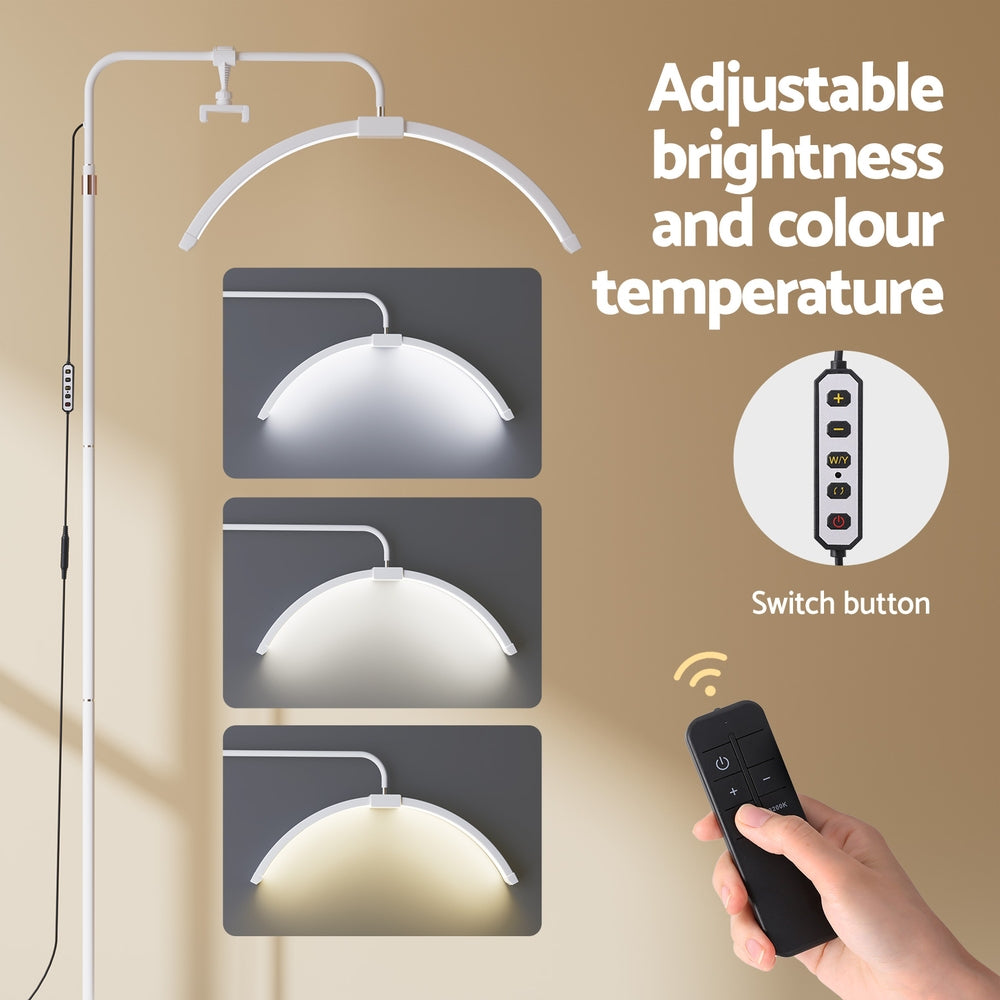 Embellir LED Beauty Light Half Moon Lamp Makeup Tattoo Eyelash Extensions Salon Finishing Touch Body Hair And Beauty Supplies