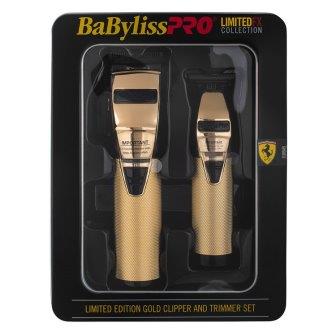Babyliss Pro FX Gold Clipper And Trimmer Set Duo Babyliss