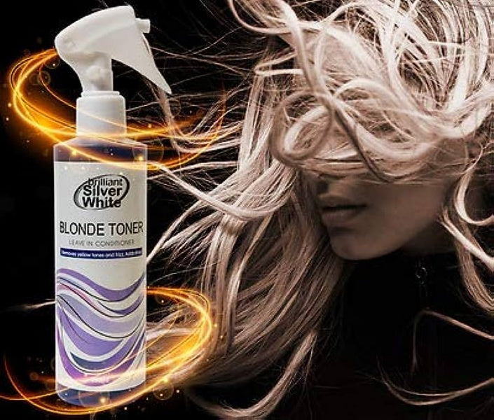Brilliant Silver White Blonde And Grey Hair Toner Leave In Conditioner 250ML Bsw