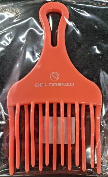 De Lorenzo Curl Tease Comb Large Orange De Lorenzo