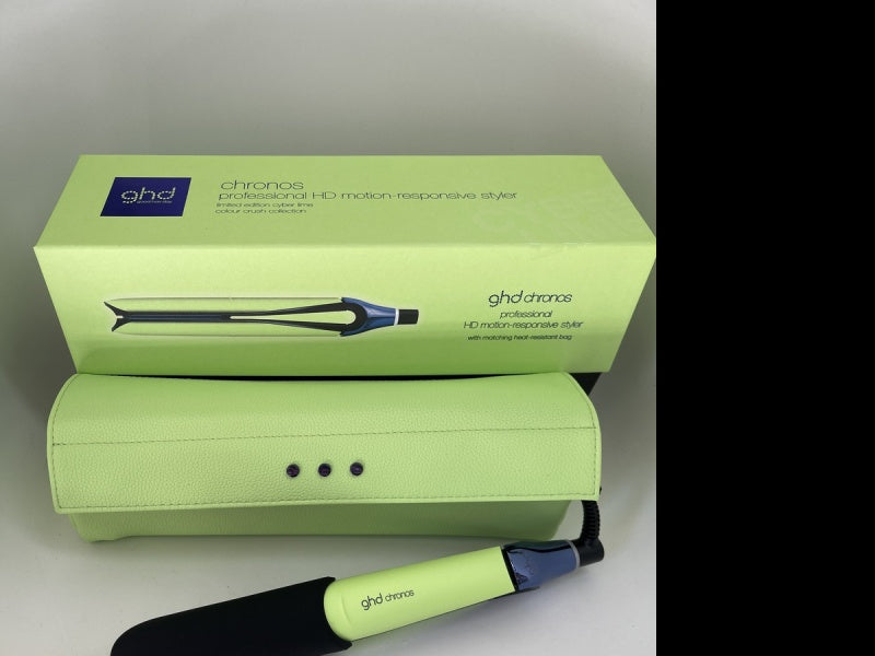 Ghd Chronos Cyber Lime Motion Responsive Styling Iron Ghd