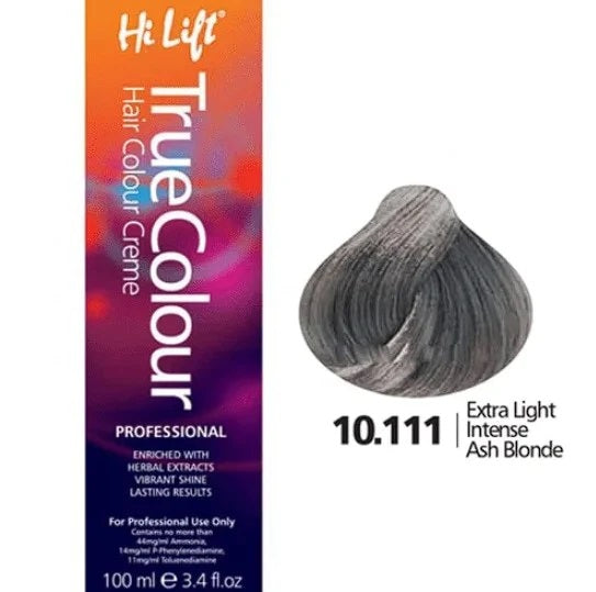 Hi Lift True Colour 10.111 Extra Light Intense Ash Blonde 100ML Hi Lift