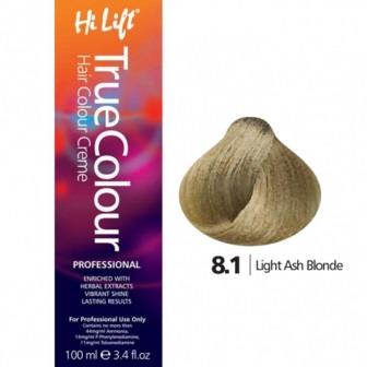 Hi Lift True Colour 8.1 Light Ash Blonde 100ML Hi Lift