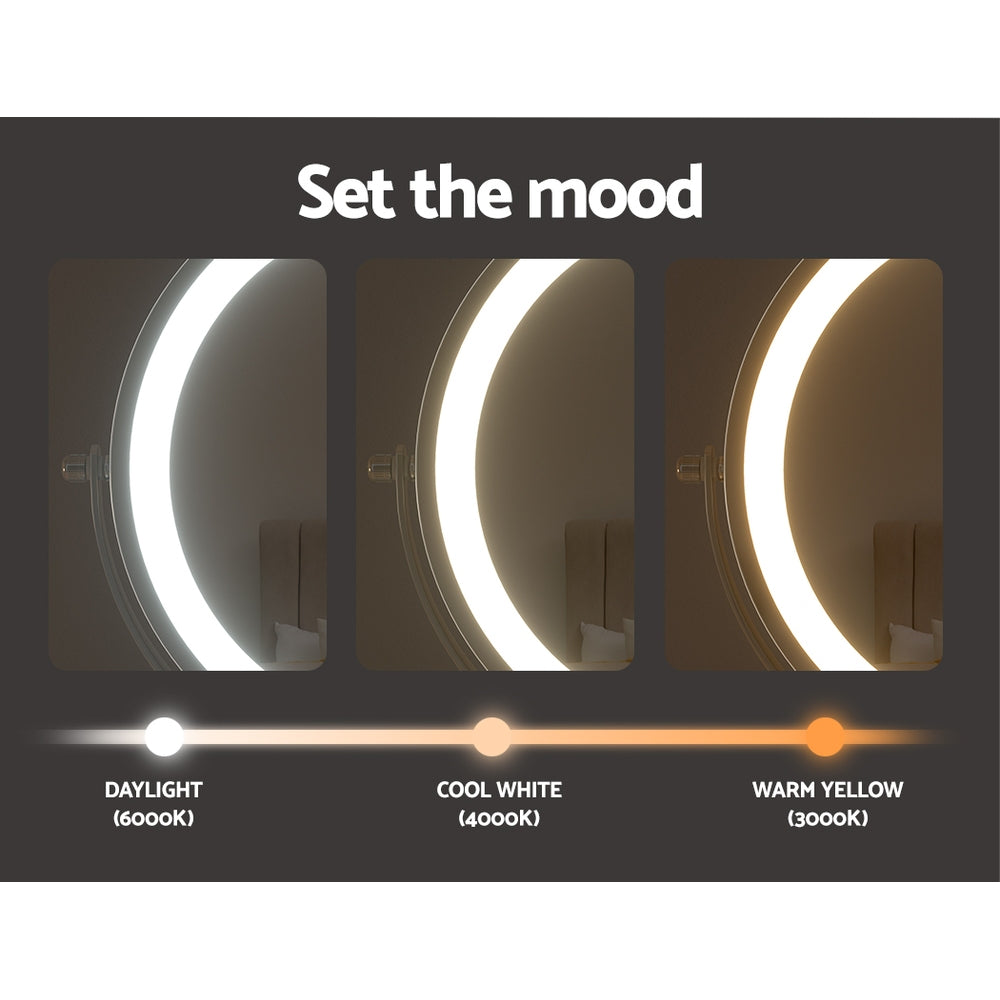 Embellir Extendable Makeup Mirror 10X Magnifying Double-Sided Bathroom Silver Finishing Touch Body Hair And Beauty Supplies