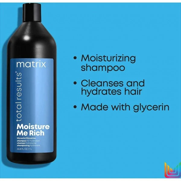 Matrix Total Results Moisture Me Rich Shampoo 1000ML Matrix Total Results