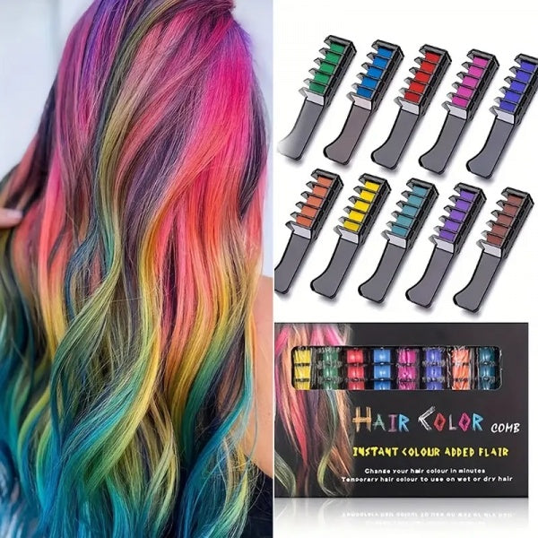 Ftw Mini Hair Colour Chalks Pack Of 10 Assorted Colours Finishing Touch Wangaratta