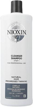 Wella Nioxin System 2 Cleanser Shampoo for Natural Hair Progressed Thinning Step 1 1L Nioxin
