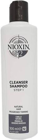 Wella Nioxin System 2 Cleanser Shampoo for Natural Hair Progressed Thinning Step 1 300ML Nioxin