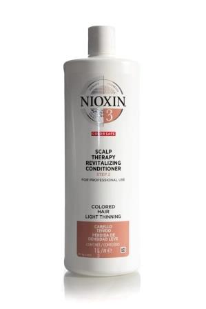 Wella Nioxin System 3 Scalp Therapy Revitalizing Conditioner for Colored Hair Light Thinning Step 2 1L Nioxin