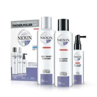 Wella Nioxin Trial Kit System 5 for Chemically Treated Hair Light Thinning Trio Nioxin