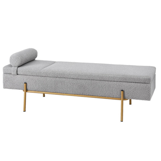 Artiss Storage Ottoman Bed 140cm Pillow Foot Stool Finishing Touch Body Hair And Beauty Supplies