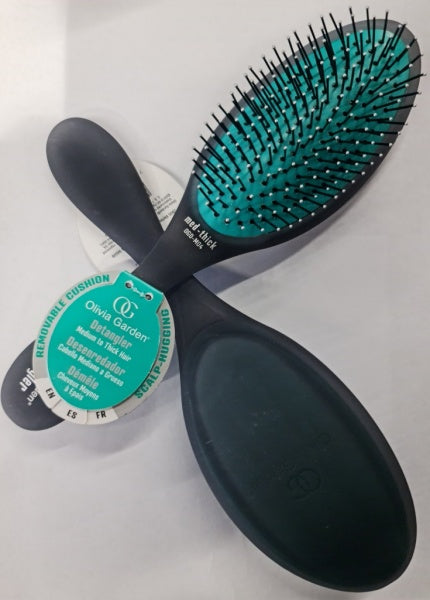 Olivia Garden Semi Transparent Teal Medium Thick Paddle Brush Olivia Garden
