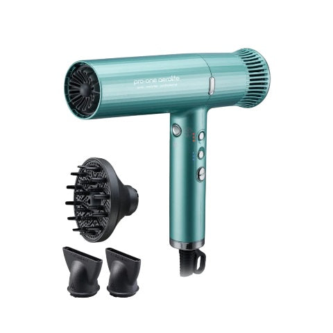 Pro-One Emerald Green Aerolite Ionic Ceramic Professional Limited Edition Hair Dryer Pro-One