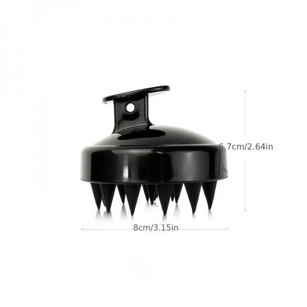 Ftw Silicon Massage Scalp Cleaning Shampoo Brush Round With Soft Silicon Nodules Assorted Colours Finishing Touch Wangaratta