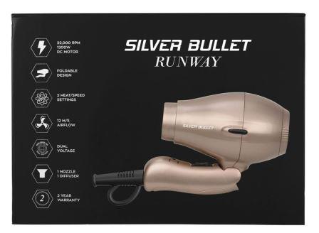 Silver Bullet Runway Foldable Travel Dryer Gold Silver Bullet