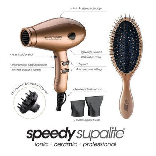 Christmas Pack Dou Gold Speedy Dryer And Wonder Brush Silver M And U