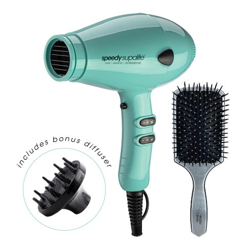 Christmas Pack Dou Tiff Blue Speedy Dryer With Wonder Brush Silver M And U