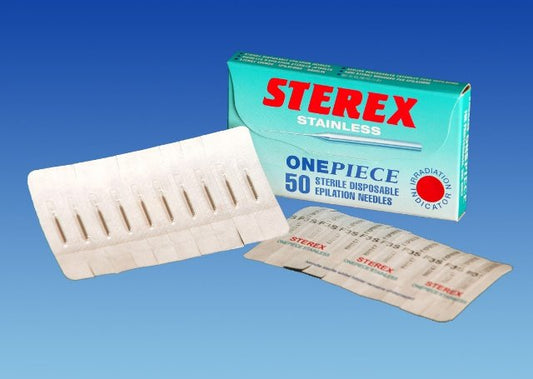 Sterex Ballet Needles F2S Sterile Electrolysis B11 2AP 50 Pack Stainless Steel Sterex