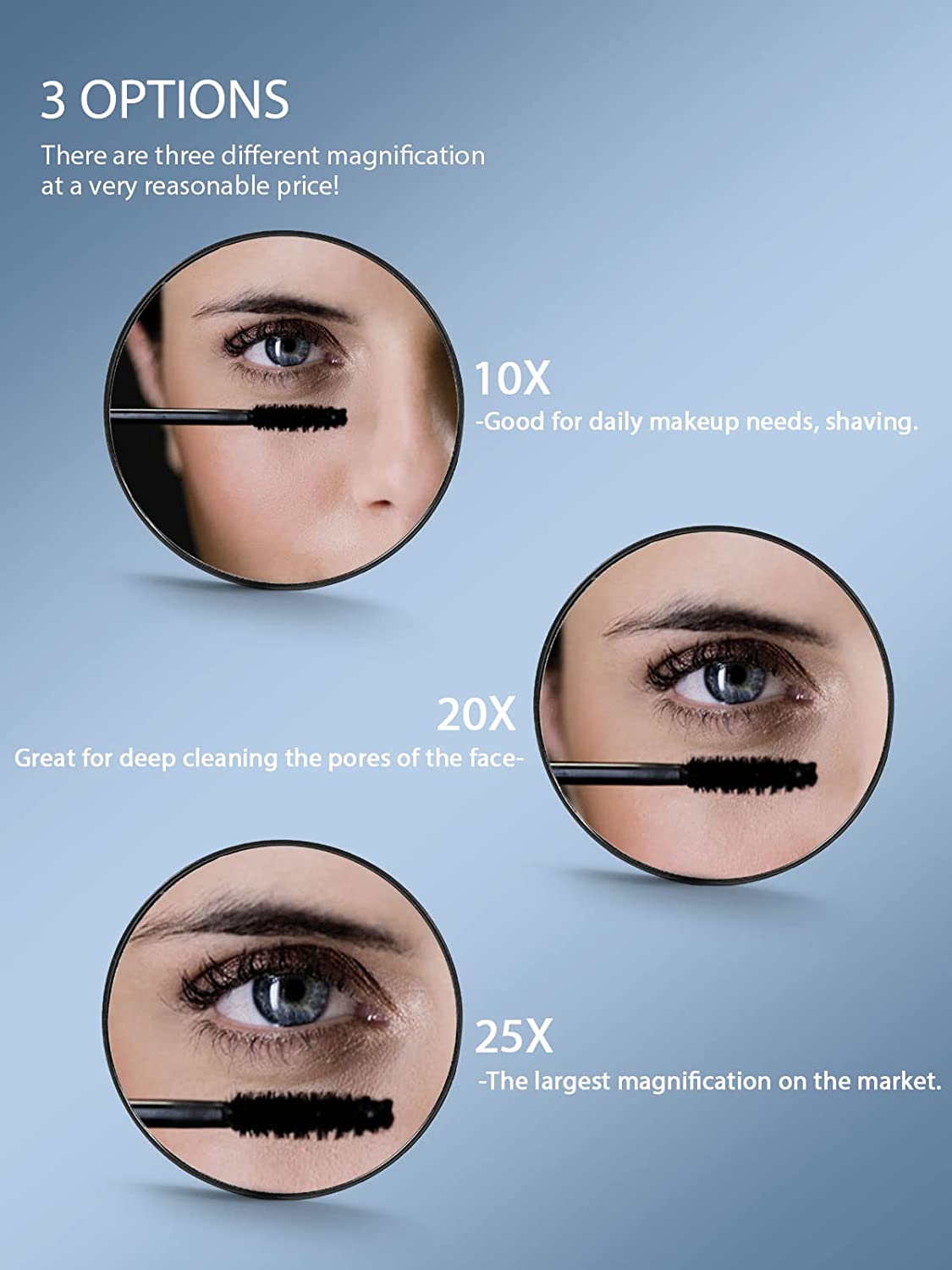 20X Magnifying Mirror and Eyebrow Tweezers Kit for Travel Finishing Touch Body Hair And Beauty Supplies