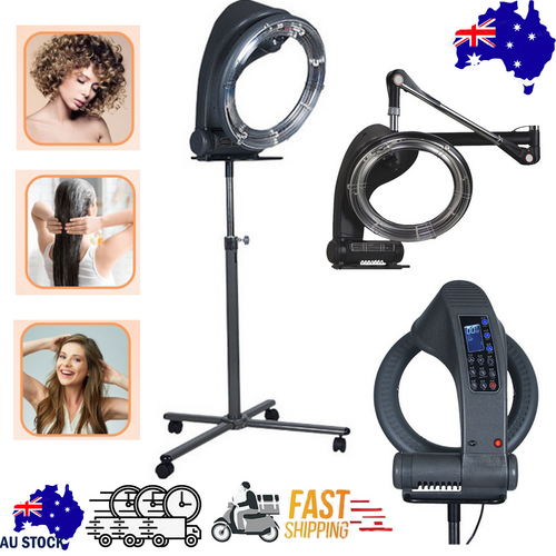New Standing Hair Dryer Accelerator Colour 360 Rotating Halo Rolling Salon Equipment Finishing Touch Body Hair And Beauty Supplies
