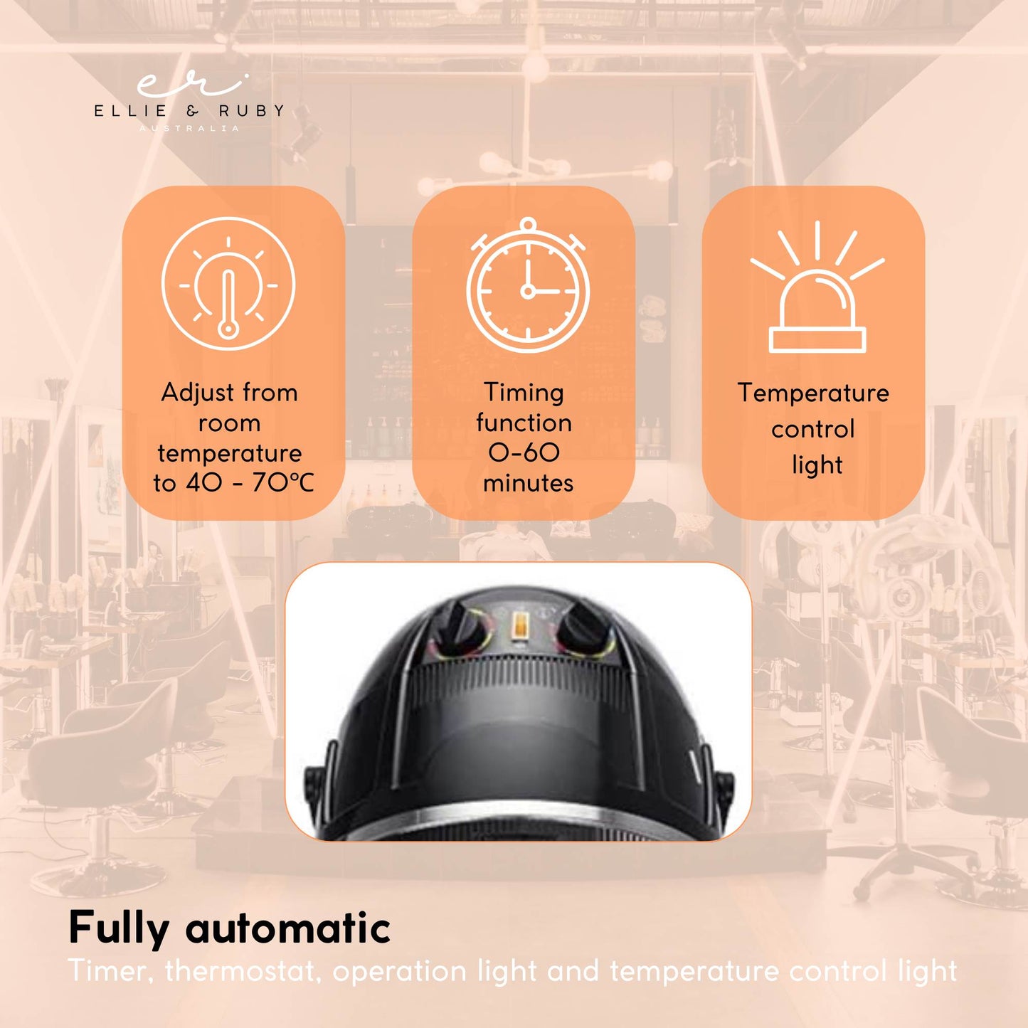 Hanging Hooded Hair Dryer Wall Mounted Bonnet Hood Hairdryer Salon Equipment Finishing Touch Body Hair And Beauty Supplies