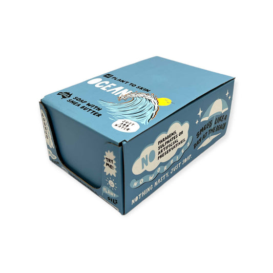 32x 100g Plant Oil Soap Ocean Scented - Pure Natural Vegetable Bar Finishing Touch Body Hair And Beauty Supplies