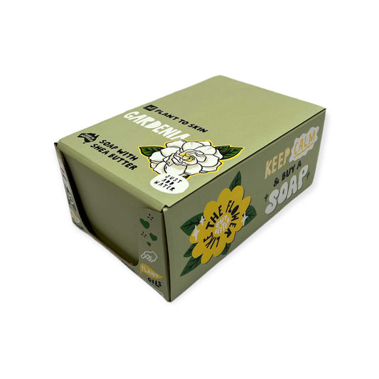 32x 100g Plant Oil Soap Gardenia Scented - Pure Natural Vegetable Bar Finishing Touch Body Hair And Beauty Supplies