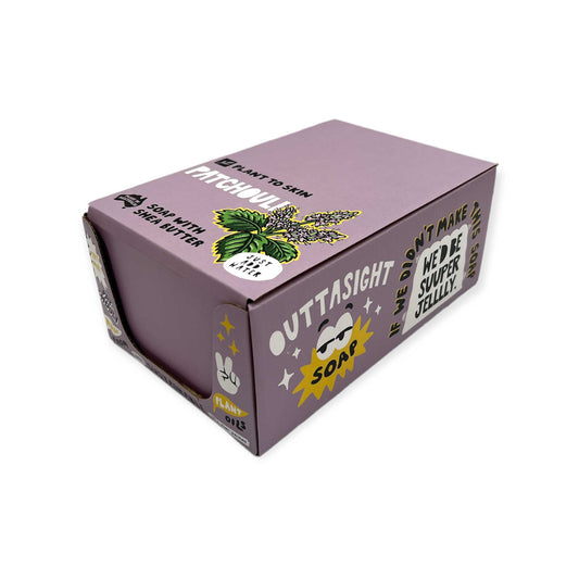 32x 100g Plant Oil Soap Patchouli Scented - Pure Natural Vegetable Bar Finishing Touch Body Hair And Beauty Supplies