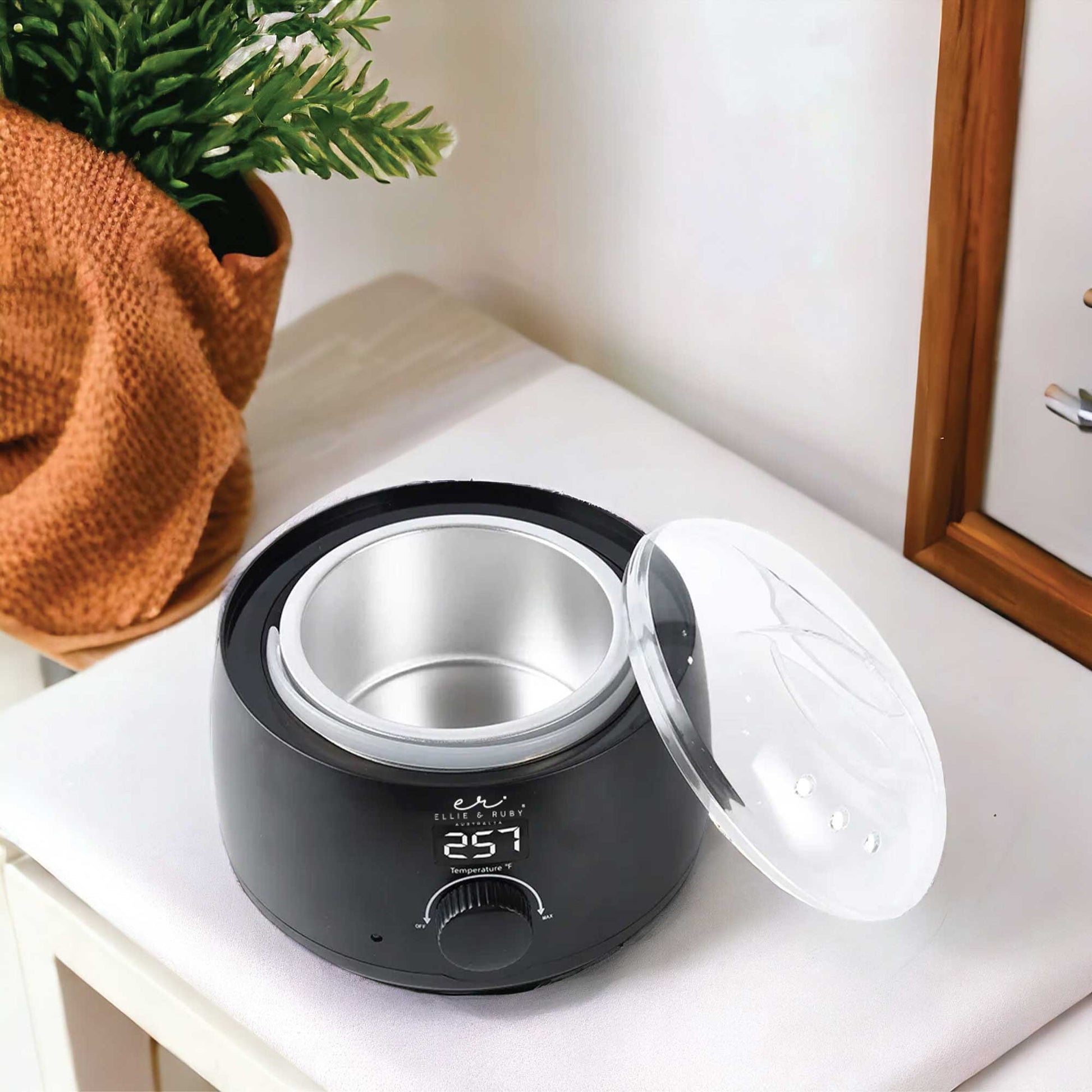 500ml Electric Wax Warmer Digital Black - Hair Removal Depilatory Heater Finishing Touch Body Hair And Beauty Supplies