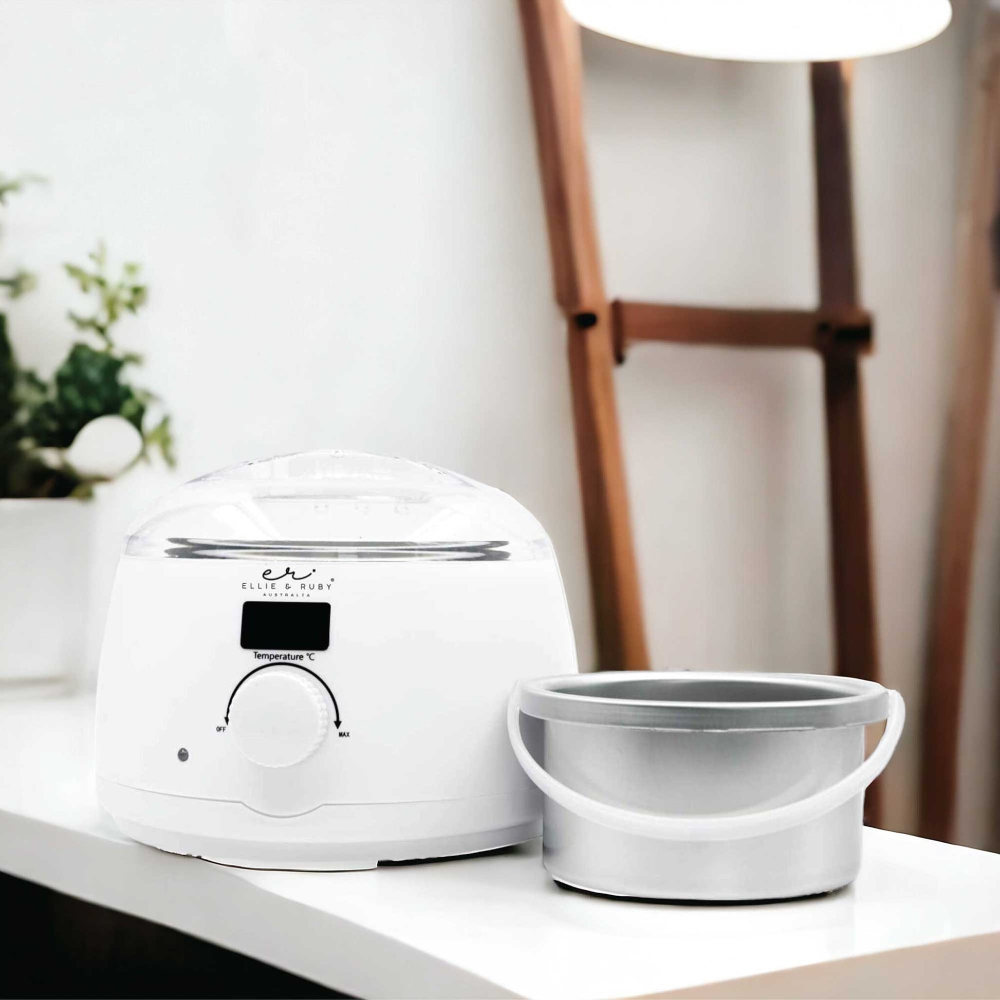 500ml Electric Wax Warmer Digital White - Hair Removal Depilatory Heater Finishing Touch Body Hair And Beauty Supplies