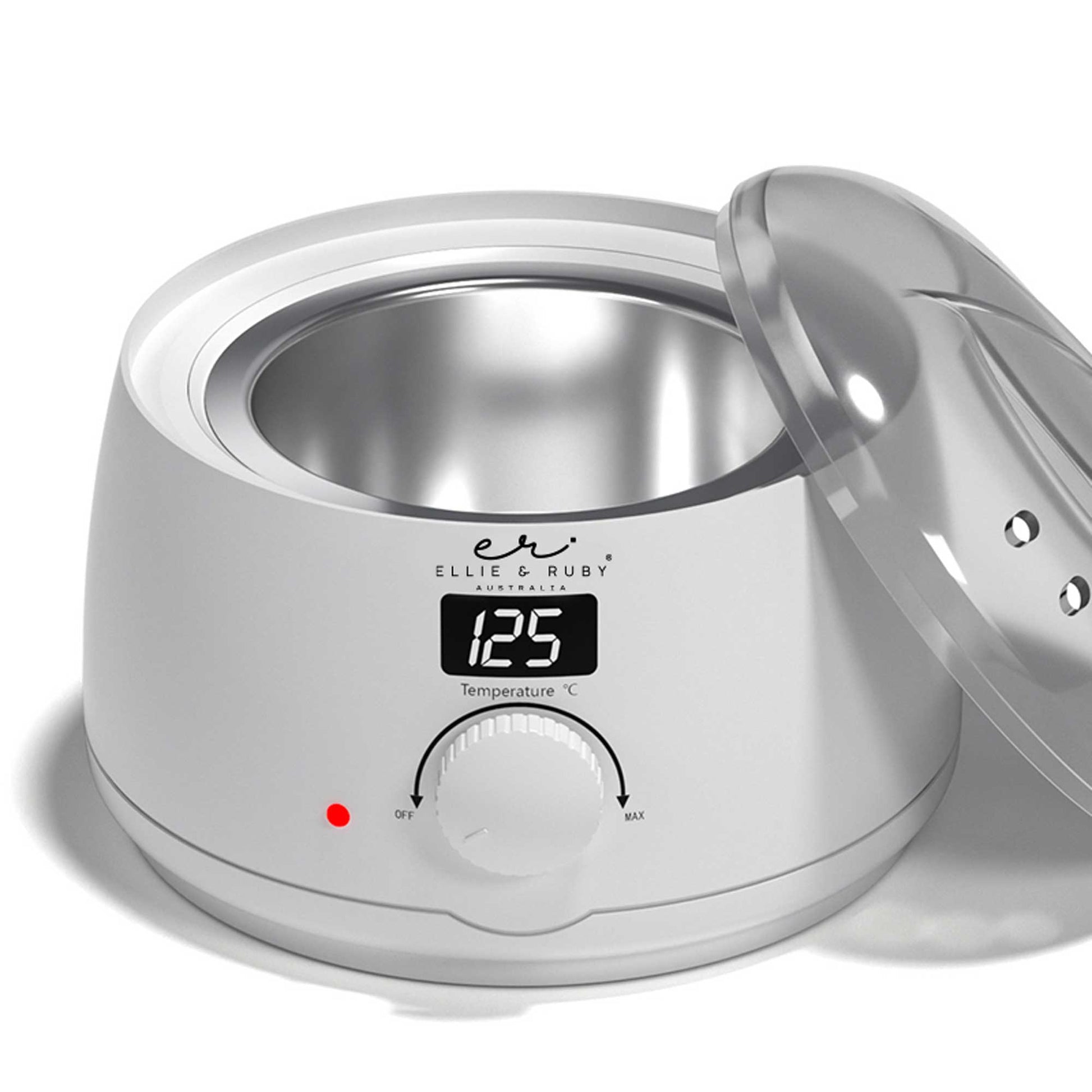 500ml Electric Wax Warmer Digital White - Hair Removal Depilatory Heater Finishing Touch Body Hair And Beauty Supplies