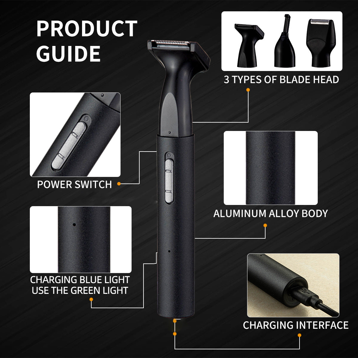3-in-1 Women's Hair Removal Trimmer - Intimate Grooming & Shaving Kit for Smooth Skin Finishing Touch Body Hair And Beauty Supplies