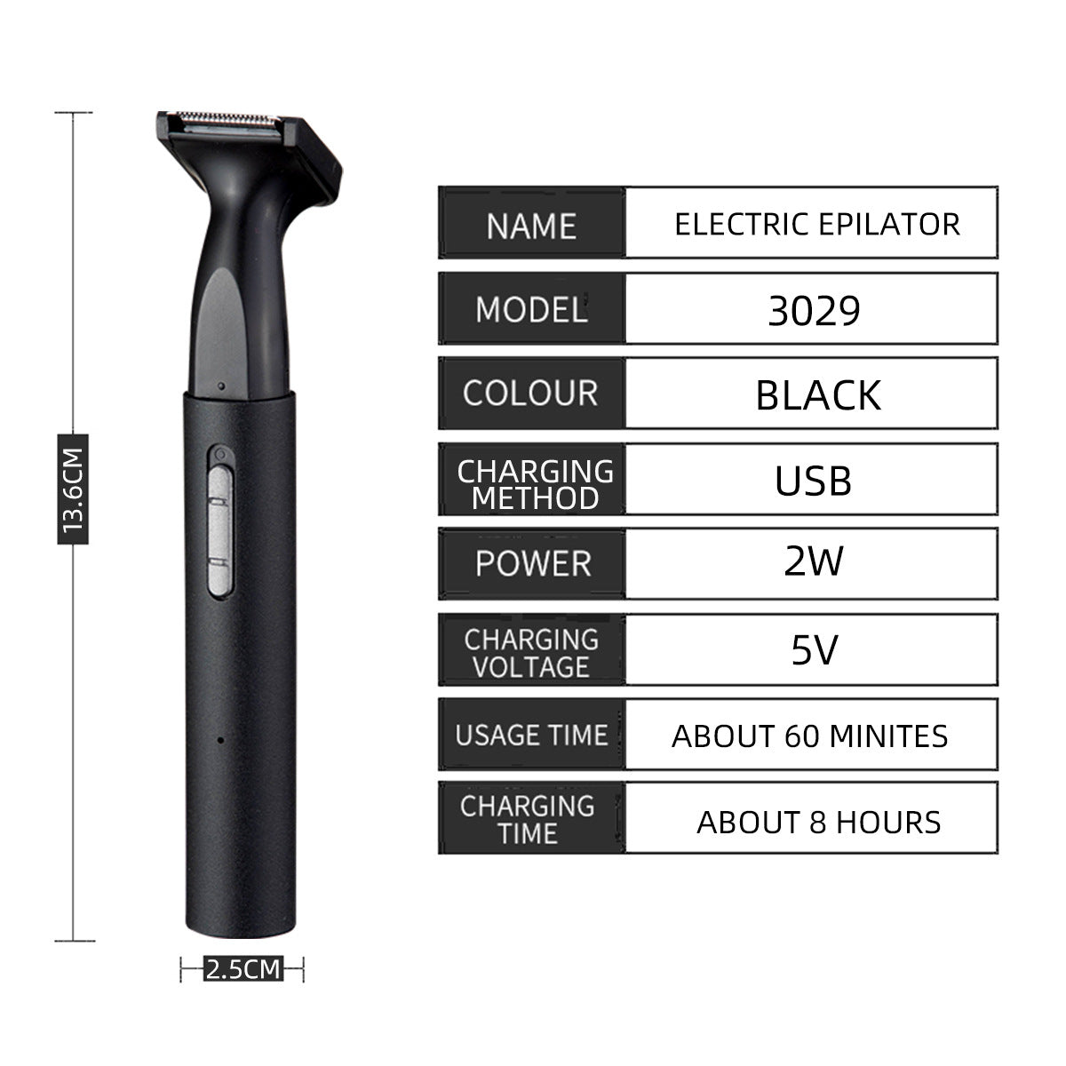 3-in-1 Women's Hair Removal Trimmer - Intimate Grooming & Shaving Kit for Smooth Skin Finishing Touch Body Hair And Beauty Supplies