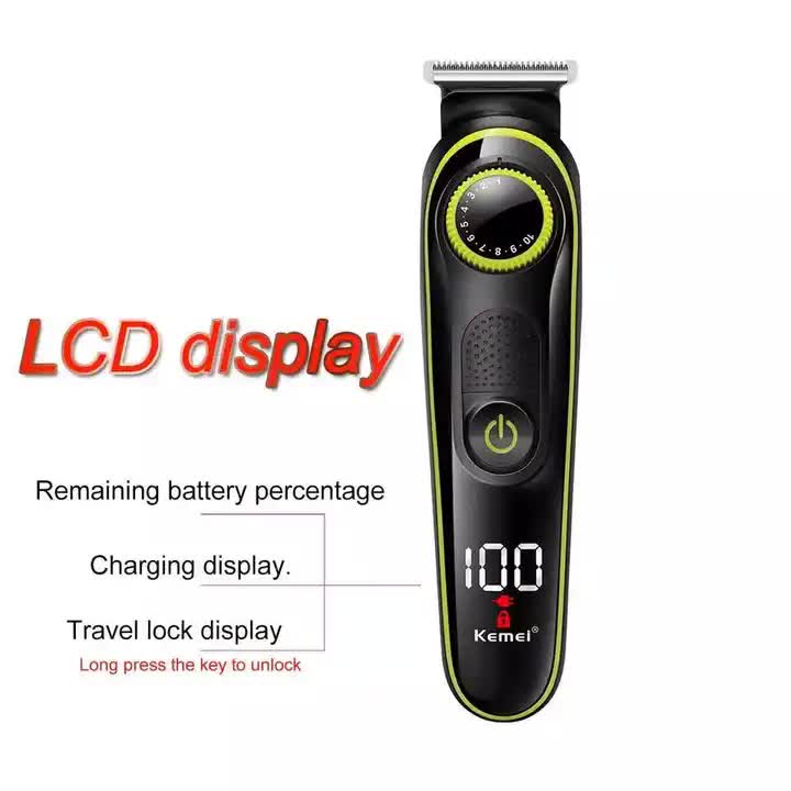 KM-696 5-in-1 Multifunctional Hair Clipper - Electric Hair Trimmer, Shaver & Nose Hair Trimmer Set Finishing Touch Body Hair And Beauty Supplies