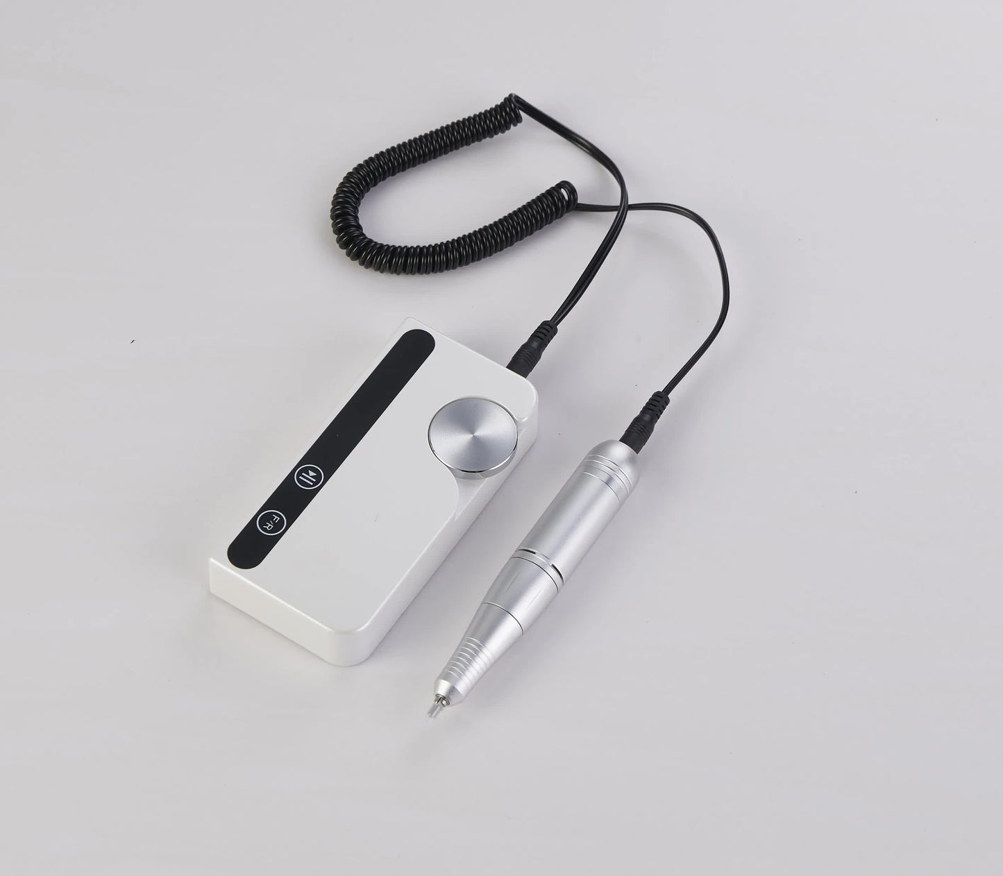 White Portable Rechargeable Electric Nail Drill - Professional Nail Polishing Machine for Beauty Salons Finishing Touch Body Hair And Beauty Supplies