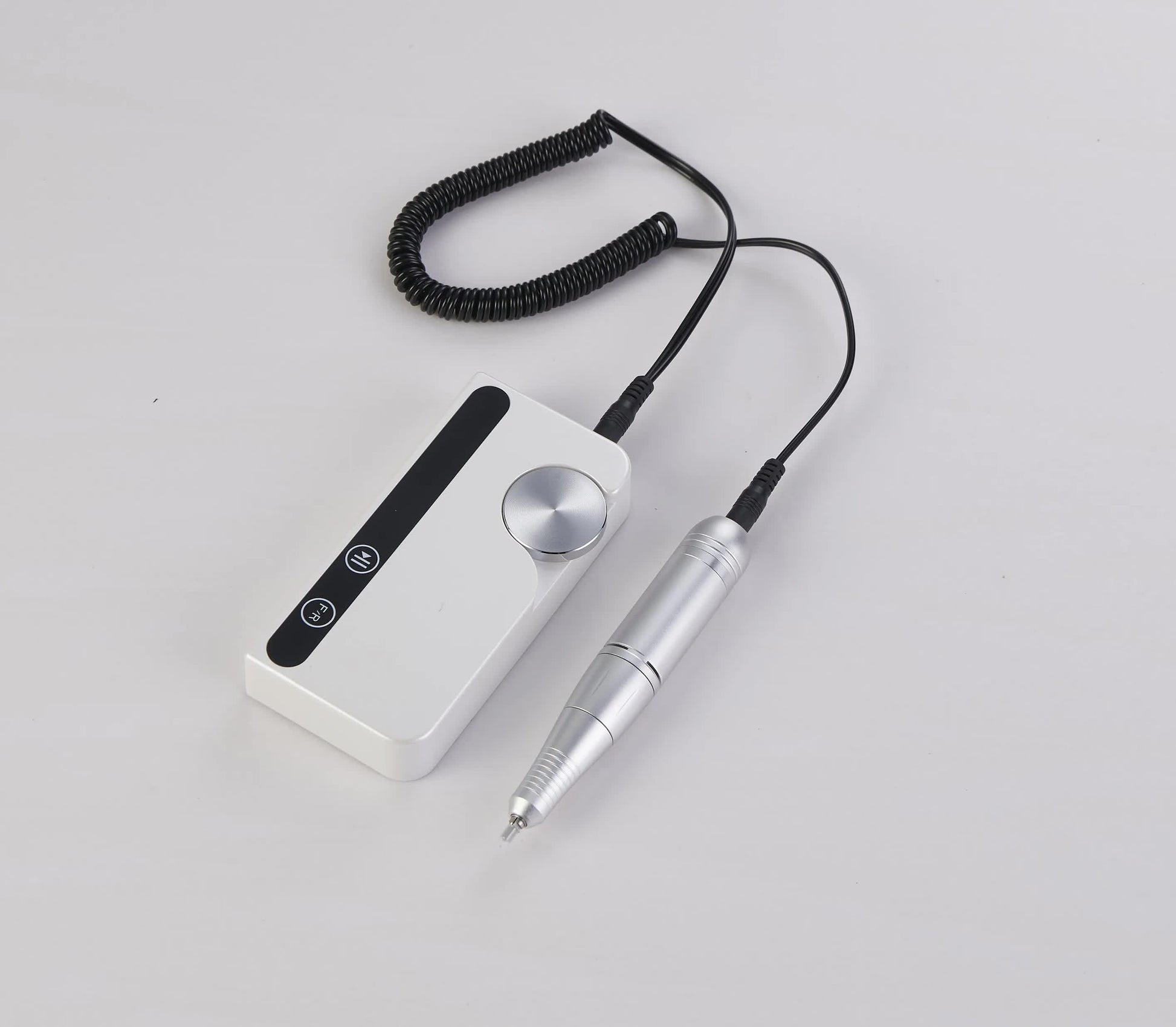 White Portable Rechargeable Electric Nail Drill - Professional Nail Polishing Machine for Beauty Salons Finishing Touch Body Hair And Beauty Supplies