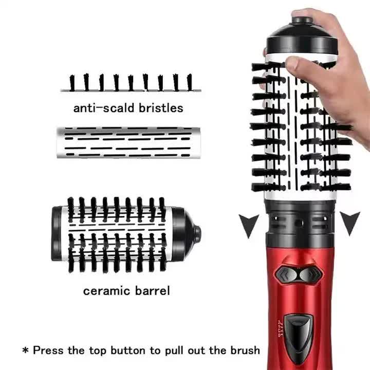 Gold Automatic Large Wave Curling Iron | 2-in-1 Volumizing Hot Air Brush & Styling Comb Finishing Touch Body Hair And Beauty Supplies