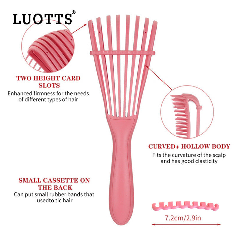 3PCS Black Octopus-Style Detangling Brush - 8 Flexible Arms for Effortless Hair Styling Finishing Touch Body Hair And Beauty Supplies