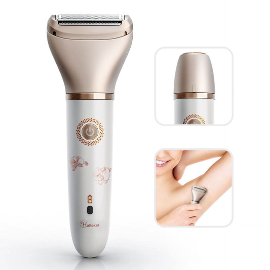 2-in-1 Women's Hair Removal Device - Electric Shaver & Facial Epilator, USB Rechargeable, Waterproof Finishing Touch Body Hair And Beauty Supplies