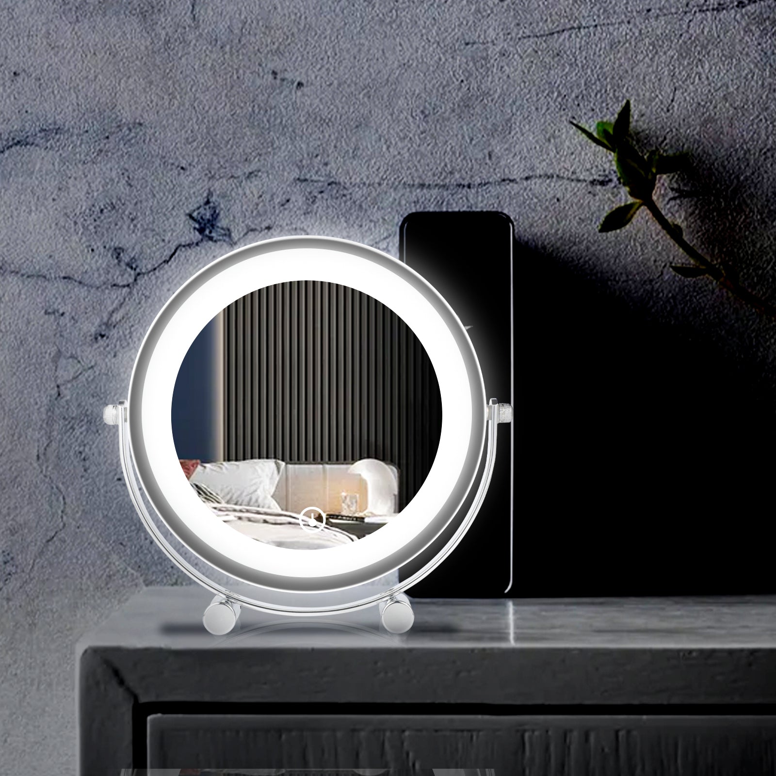 Clevinger San Marino LED Illuminated Makeup, Vanity, and Beauty Mirror Finishing Touch Body Hair And Beauty Supplies
